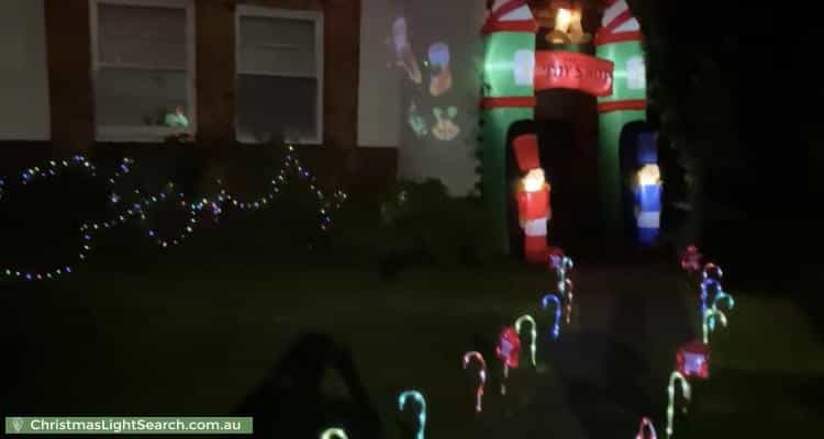 Christmas Light display at 255A Koornang Road, Carnegie
