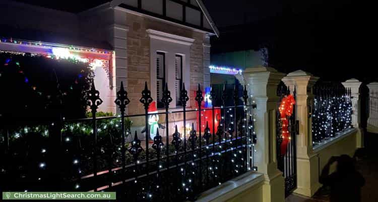Christmas Light display at 41 Weller Street, Goodwood