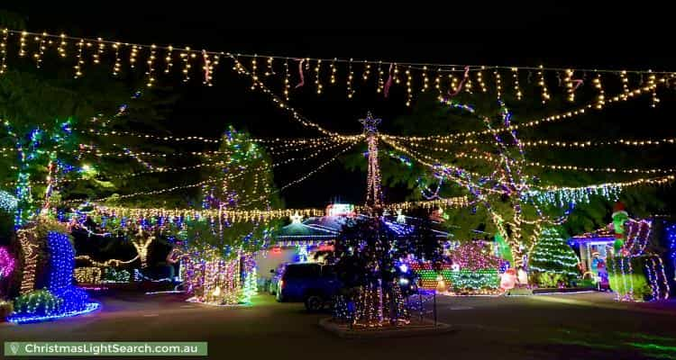 Christmas Light display at  Burraly Court, Ngunnawal