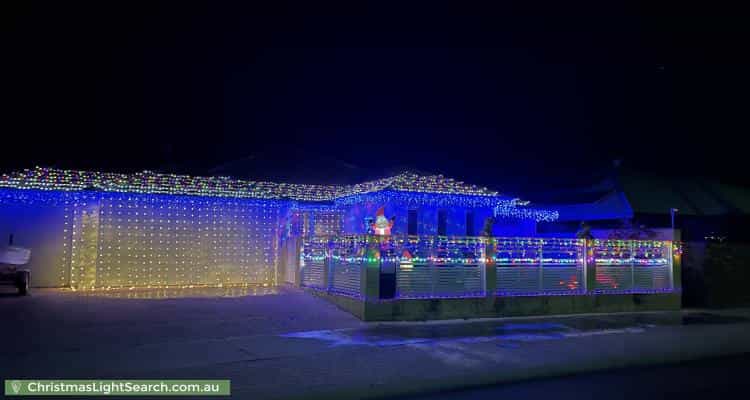 Christmas Light display at 197 Pebble Beach Boulevard, Meadow Springs