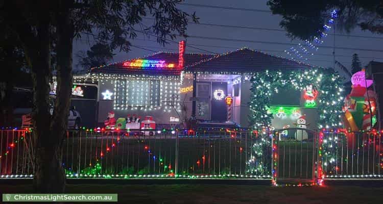 Christmas Light display at 30 Tarawa Road, Lethbridge Park