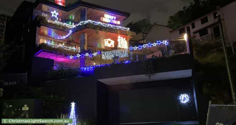 Christmas Light display at 9 Prospect Terrace, Hamilton