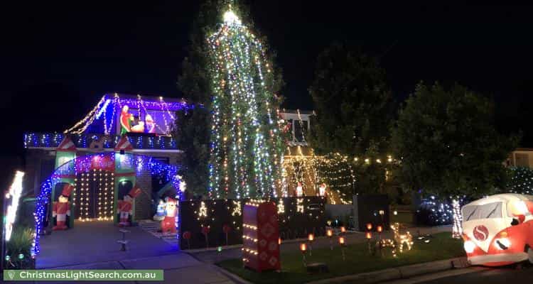 Christmas Light display at 7A Claronga Street, Bentleigh East