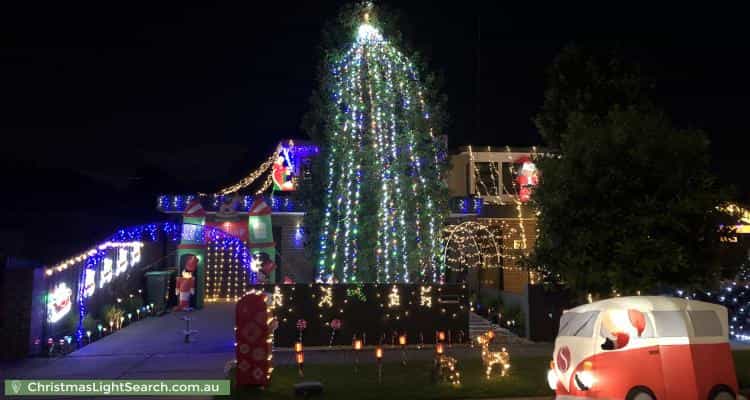 Christmas Light display at 7A Claronga Street, Bentleigh East