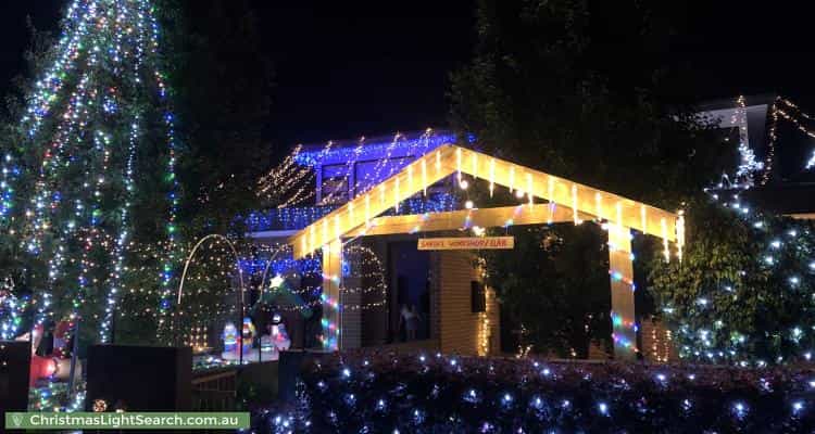 Christmas Light display at 7A Claronga Street, Bentleigh East