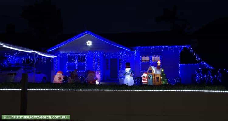 Christmas Light display at  Avelin Street, Hampton