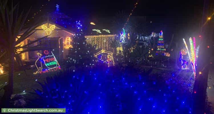 Christmas Light display at 4 Kingston Circuit, Seaford Rise