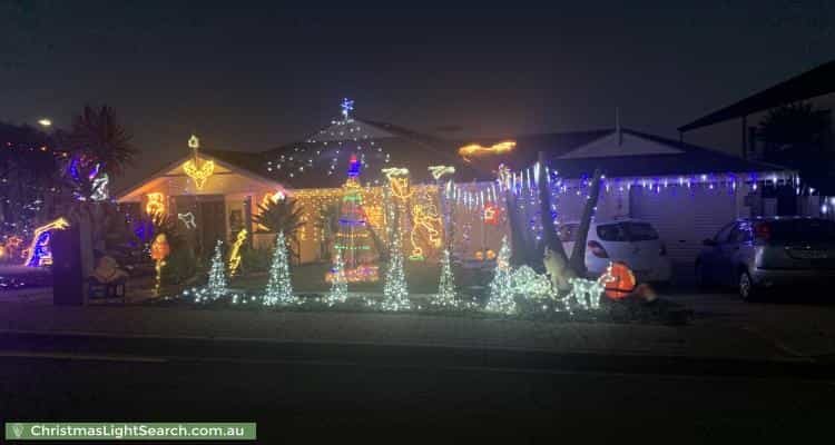 Christmas Light display at 4 Kingston Circuit, Seaford Rise