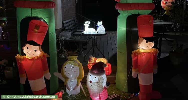 Christmas Light display at 6 Edgecombe Street, Oak Park