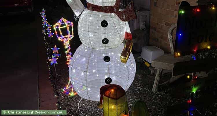 Christmas Light display at 6 Edgecombe Street, Oak Park