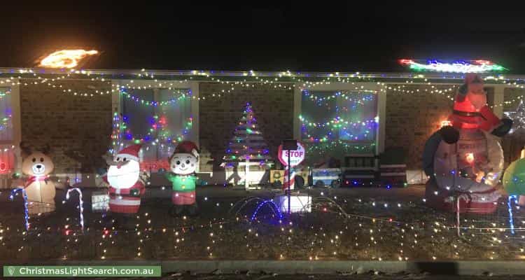 Christmas Light display at 8 Walker Court, Enfield