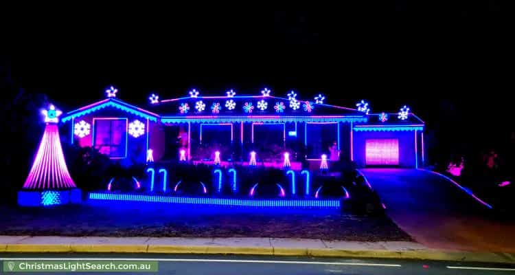 Christmas Light display at 225 Newman-Morris Circuit, Oxley