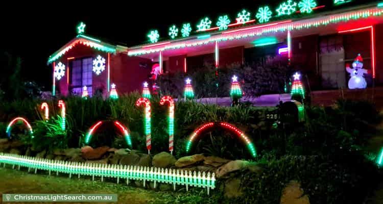 Christmas Light display at 225 Newman-Morris Circuit, Oxley