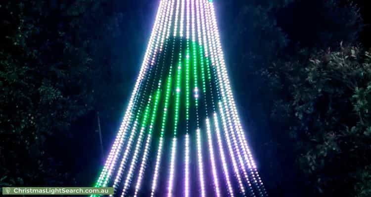 Christmas Light display at 225 Newman-Morris Circuit, Oxley