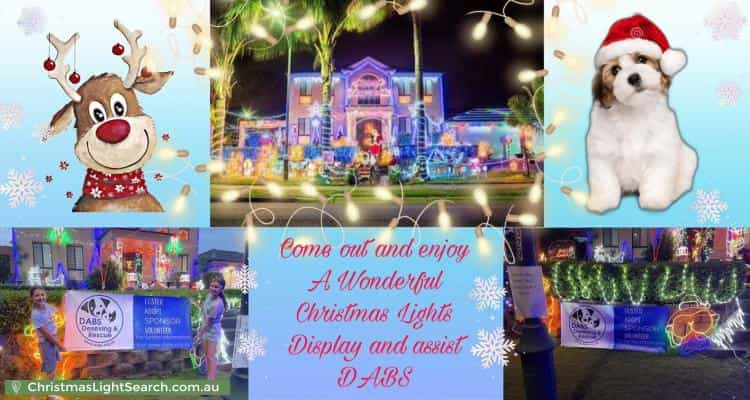 Christmas Light display at 77 The Cascades, Mount Annan