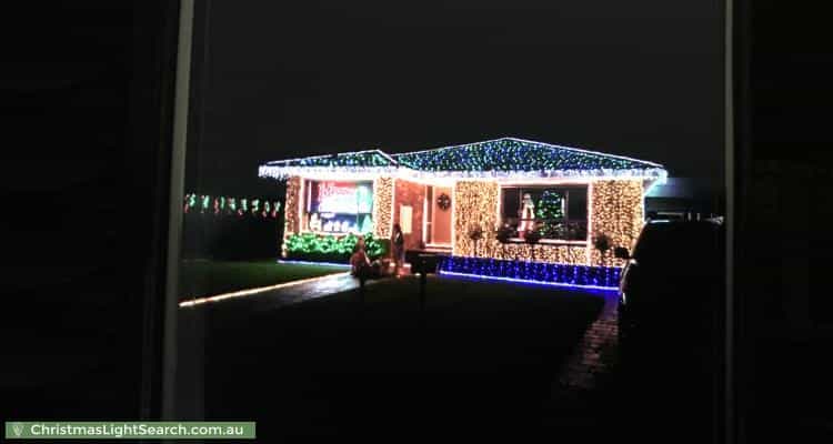 Christmas Light display at 15 Sutherland Avenue, Aspendale Gardens