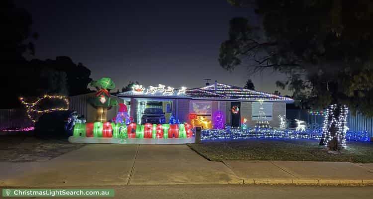 Christmas Light display at 91 Tijuana Road, Brookdale