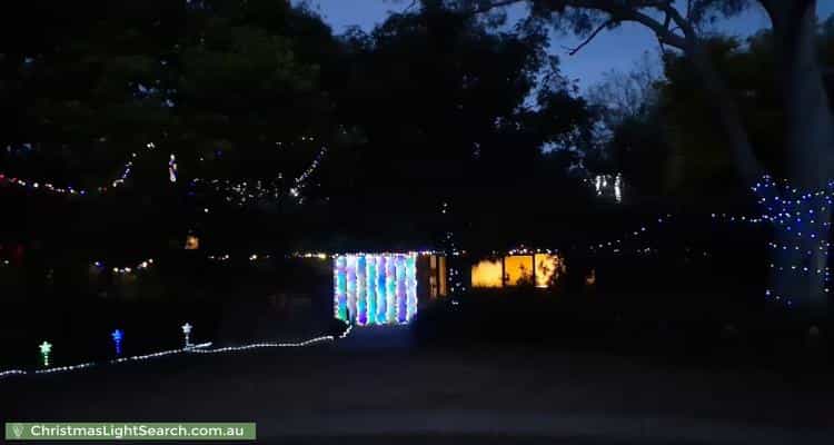 Christmas Light display at 10 Florina Place, Hawker