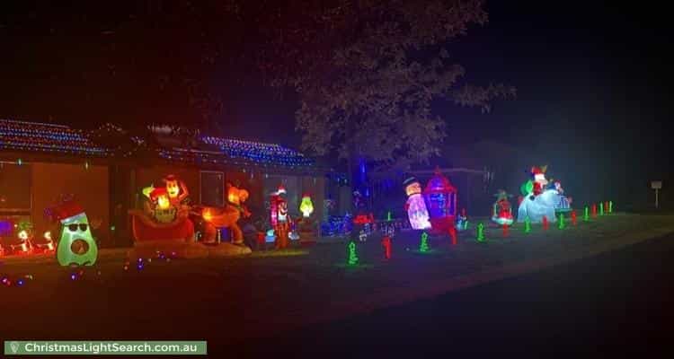 Christmas Light display at 4 Lyall Crescent, Kambah