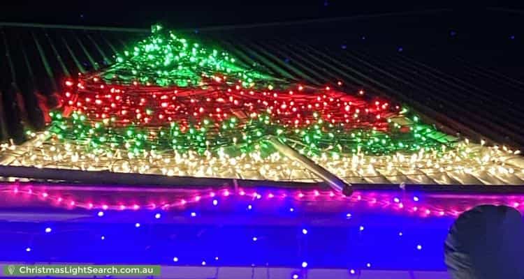 Christmas Light display at 22 Wonga Mews, Wonga Park