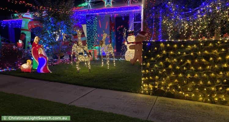 Christmas Light display at 22 Wonga Mews, Wonga Park