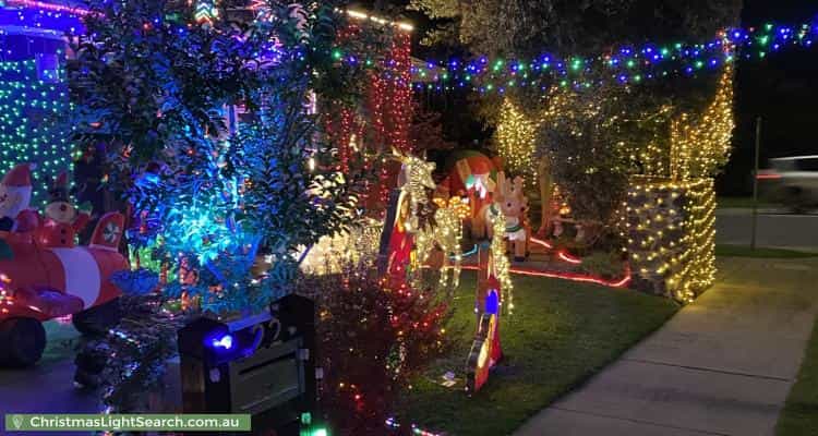 Christmas Light display at 22 Wonga Mews, Wonga Park