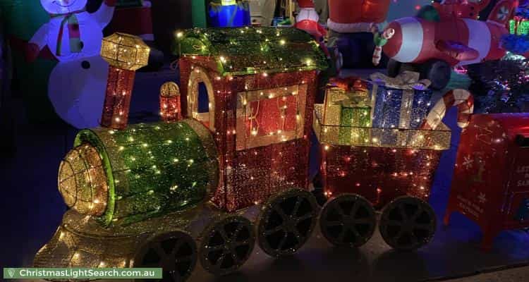 Christmas Light display at 22 Wonga Mews, Wonga Park