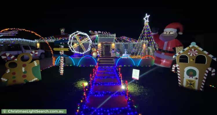 Christmas Light display at 69 Coogee Road, Munster