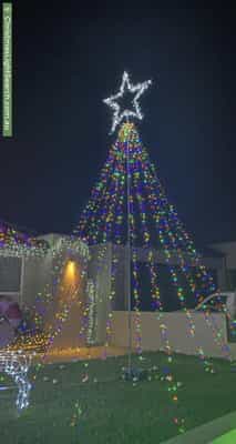 Christmas Light display at 69 Coogee Road, Munster