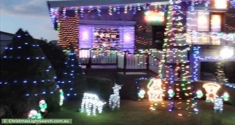 Christmas Light display at 12 Urila Street, Crestwood