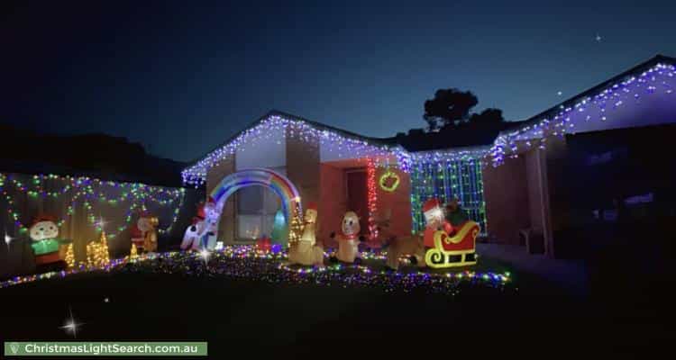Christmas Light display at 9 Clover Lane, Mornington