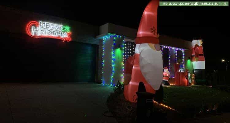 Christmas Light display at 27 Rosanove Street, Clyde North
