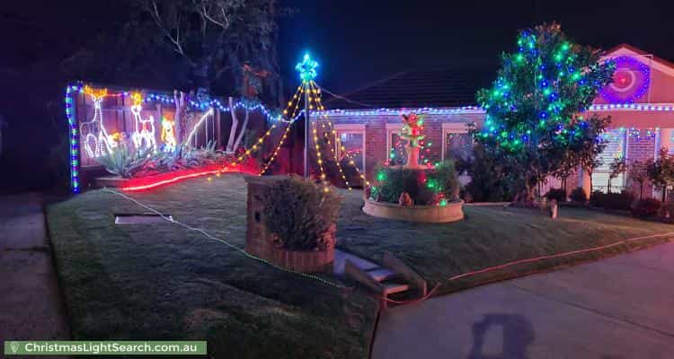 Christmas Light display at 3 Dudley Mews, Pakenham