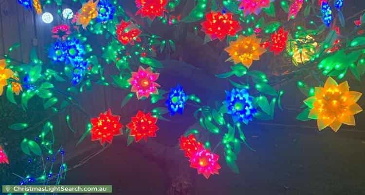 Christmas Light display at 84 Strathallan Road, Macleod