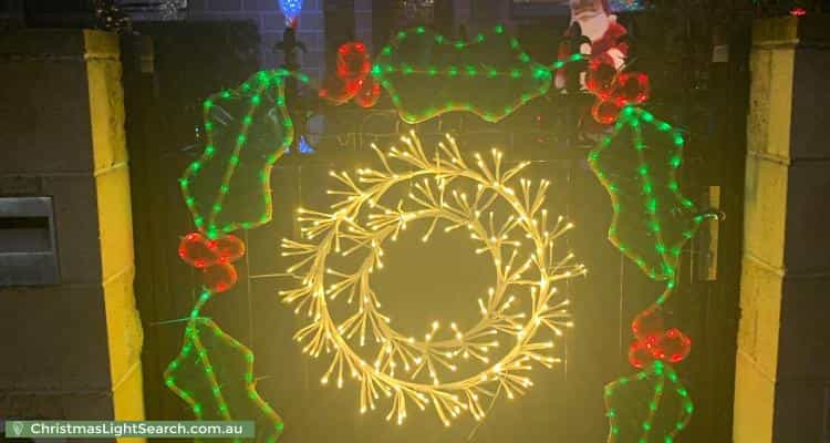 Christmas Light display at 84 Strathallan Road, Macleod