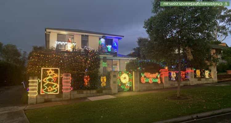 Christmas Light display at 84 Strathallan Road, Macleod