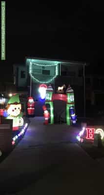 Christmas Light display at 8 Hopman Avenue, Menai