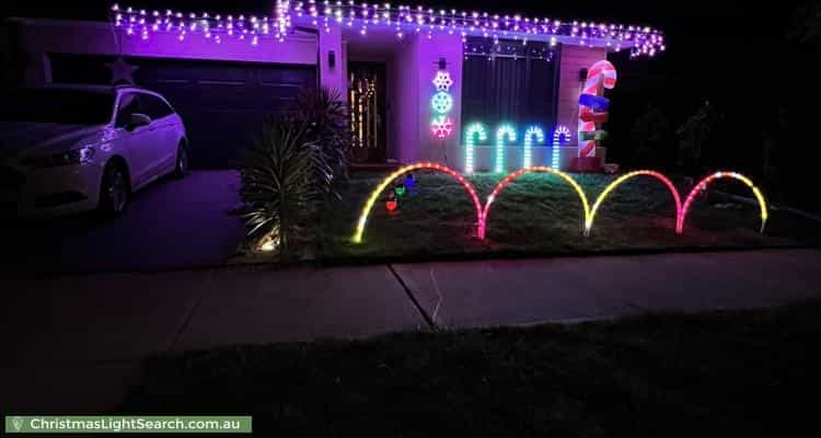 Christmas Light display at 23 Kamona Street, Clyde