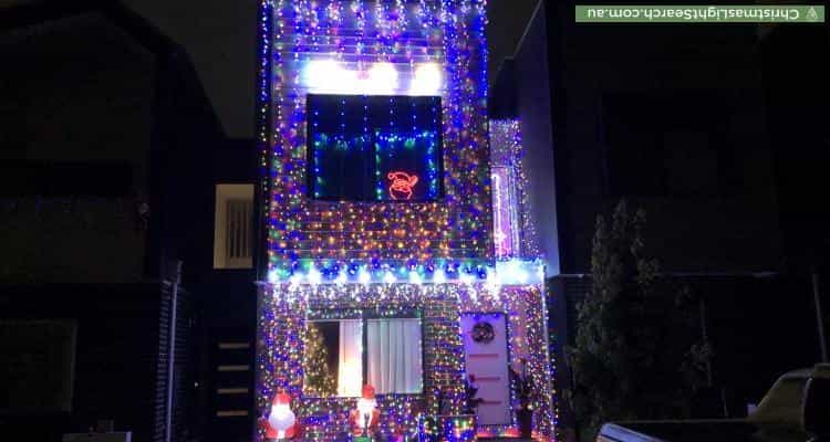 Christmas Light display at 94 Emmeline Row, Rowville