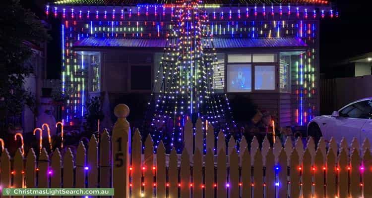 Christmas Light display at 15 Station Road, Williamstown