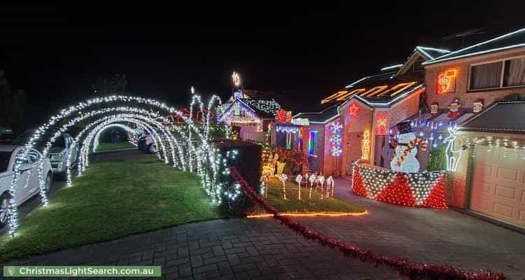 Christmas Light display at  Sydney Road, Hornsby Heights