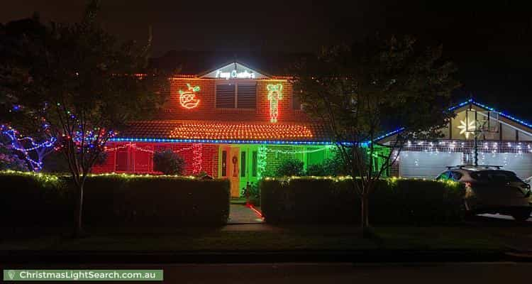 Christmas Light display at  Sydney Road, Hornsby Heights