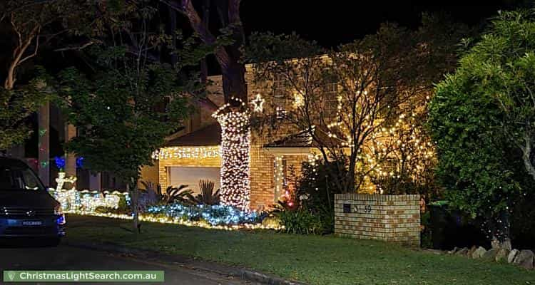 Christmas Light display at  Sydney Road, Hornsby Heights