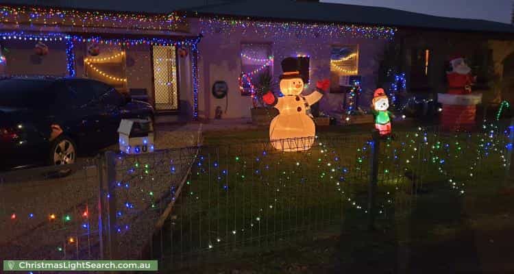 Christmas Light display at 60 Mahood Street, Elizabeth Grove