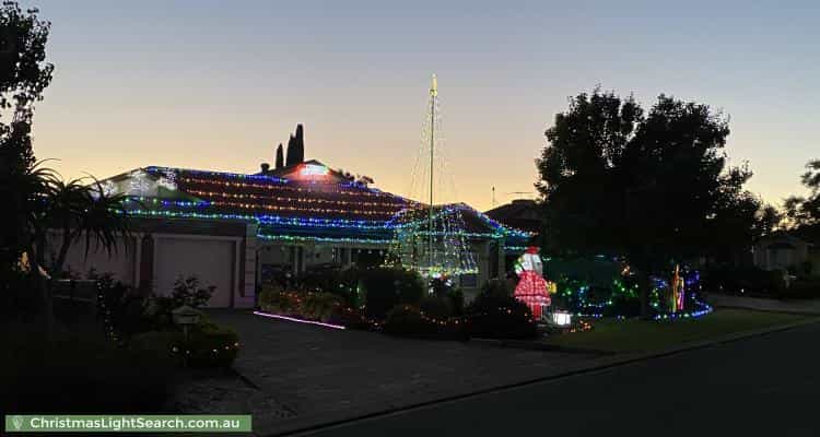 Christmas Light display at 3 Carpentaria Way, Hewett