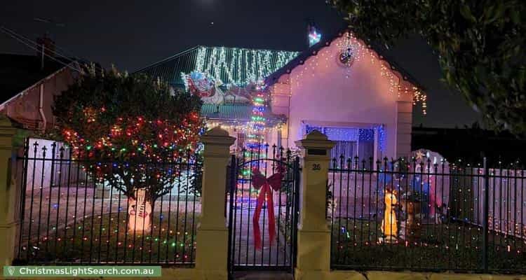 Christmas Light display at 25 George Street, Norwood