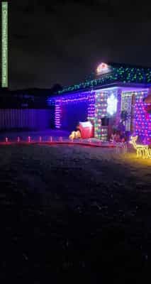 Christmas Light display at 75 Helicia Road, Macquarie Fields