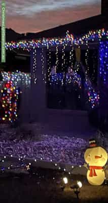 Christmas Light display at 22 Cumberland Terrace, Strathfieldsaye