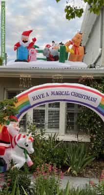 Christmas Light display at  Foveaux Street, Ainslie