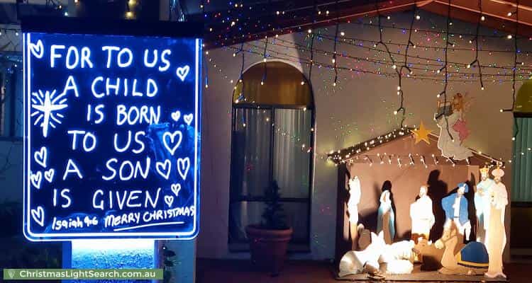 Christmas Light display at 45 Grace Street, Ferndale